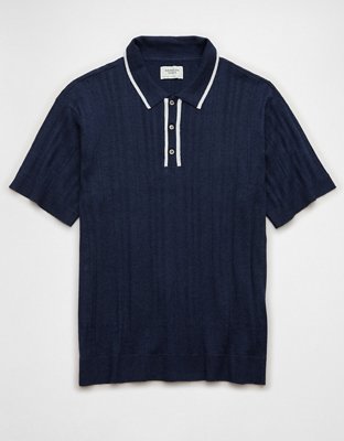 AE Weekend Tipped Sweater Polo Shirt