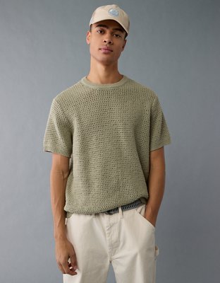 AE Open Knit Sweater T-Shirt