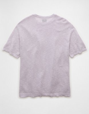 AE Linen-Blend Sweater T-Shirt