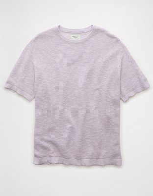 AE Linen-Blend Sweater T-Shirt