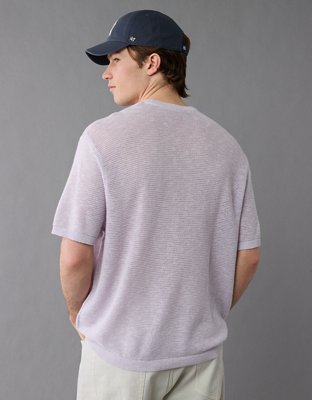 AE Linen-Blend Sweater T-Shirt