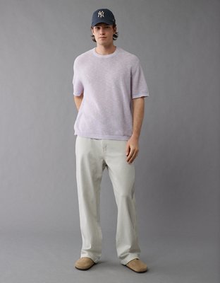 AE Linen-Blend Sweater T-Shirt