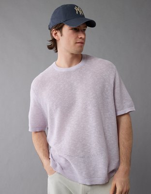 AE Linen-Blend Sweater T-Shirt