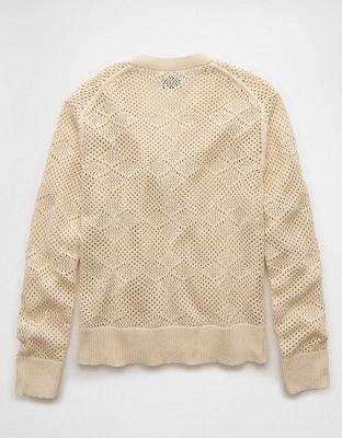 AE V-Neck Crochet Cardigan