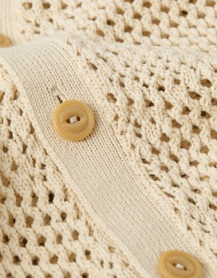 AE V-Neck Crochet Cardigan