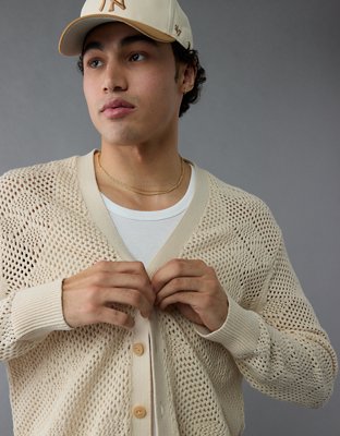 AE V-Neck Crochet Cardigan