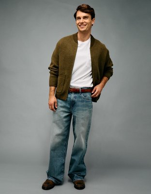 AE Knit Bomber Jacket