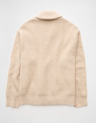 AE Chunky Knit Shawl Cardigan