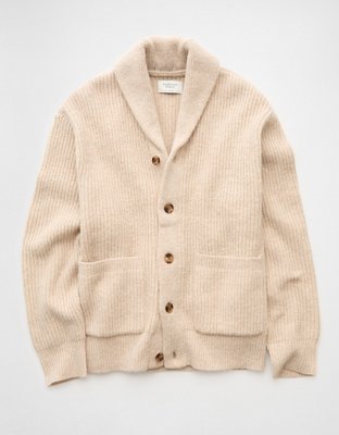 AE Chunky Knit Shawl Cardigan