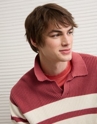 AE Chest Stripe Rugby Sweater