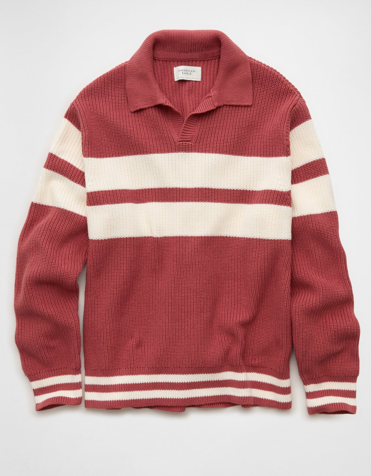 AE Chest Stripe Rugby Sweater - image 4