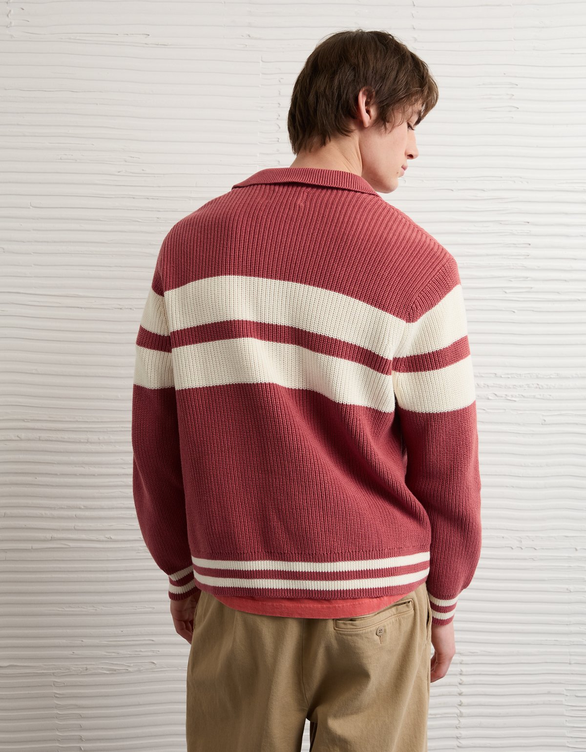 AE Chest Stripe Rugby Sweater - image 3