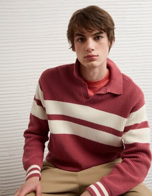 AE Chest Stripe Rugby Sweater