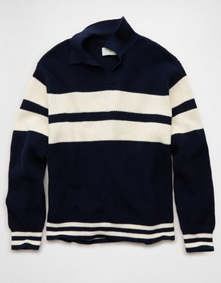 AE Chest Stripe Rugby Sweater