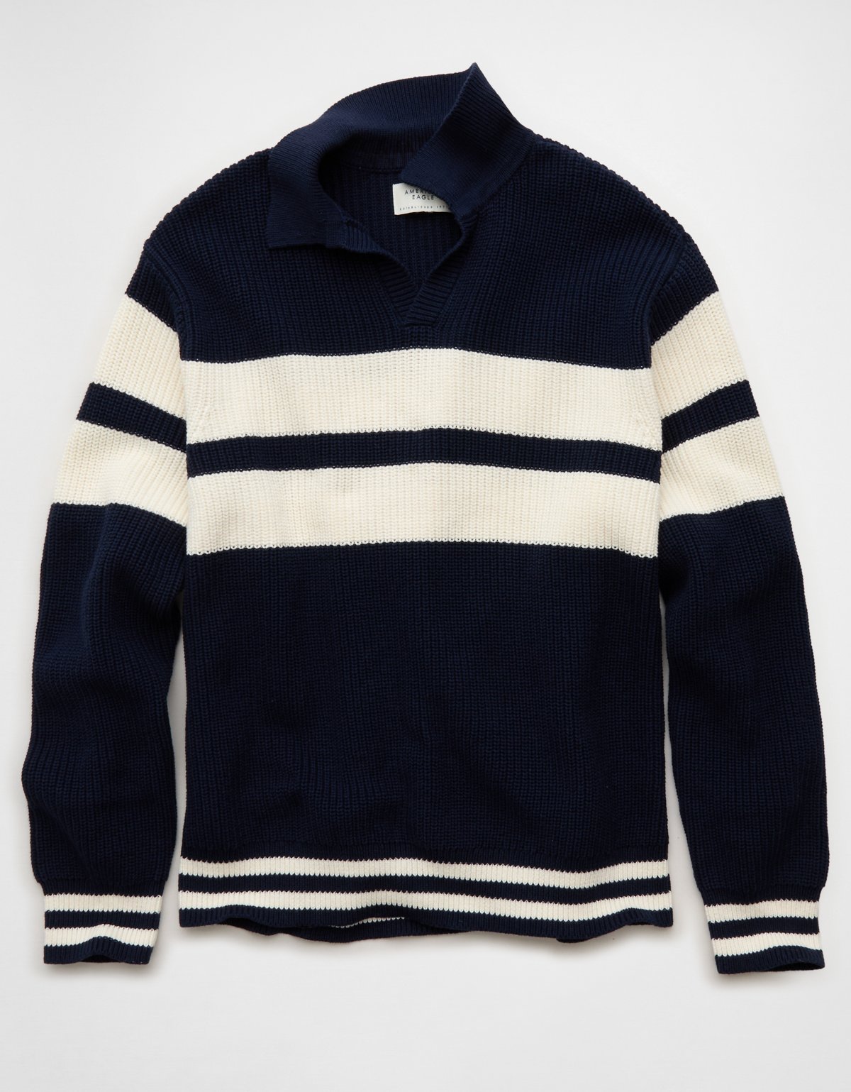 AE Chest Stripe Rugby Sweater - image 3
