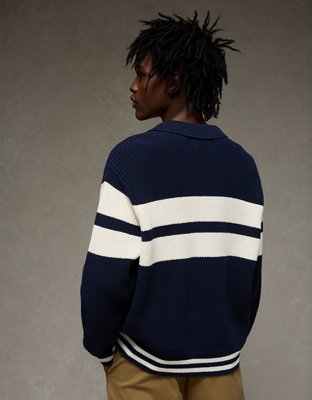 AE Chest Stripe Rugby Sweater