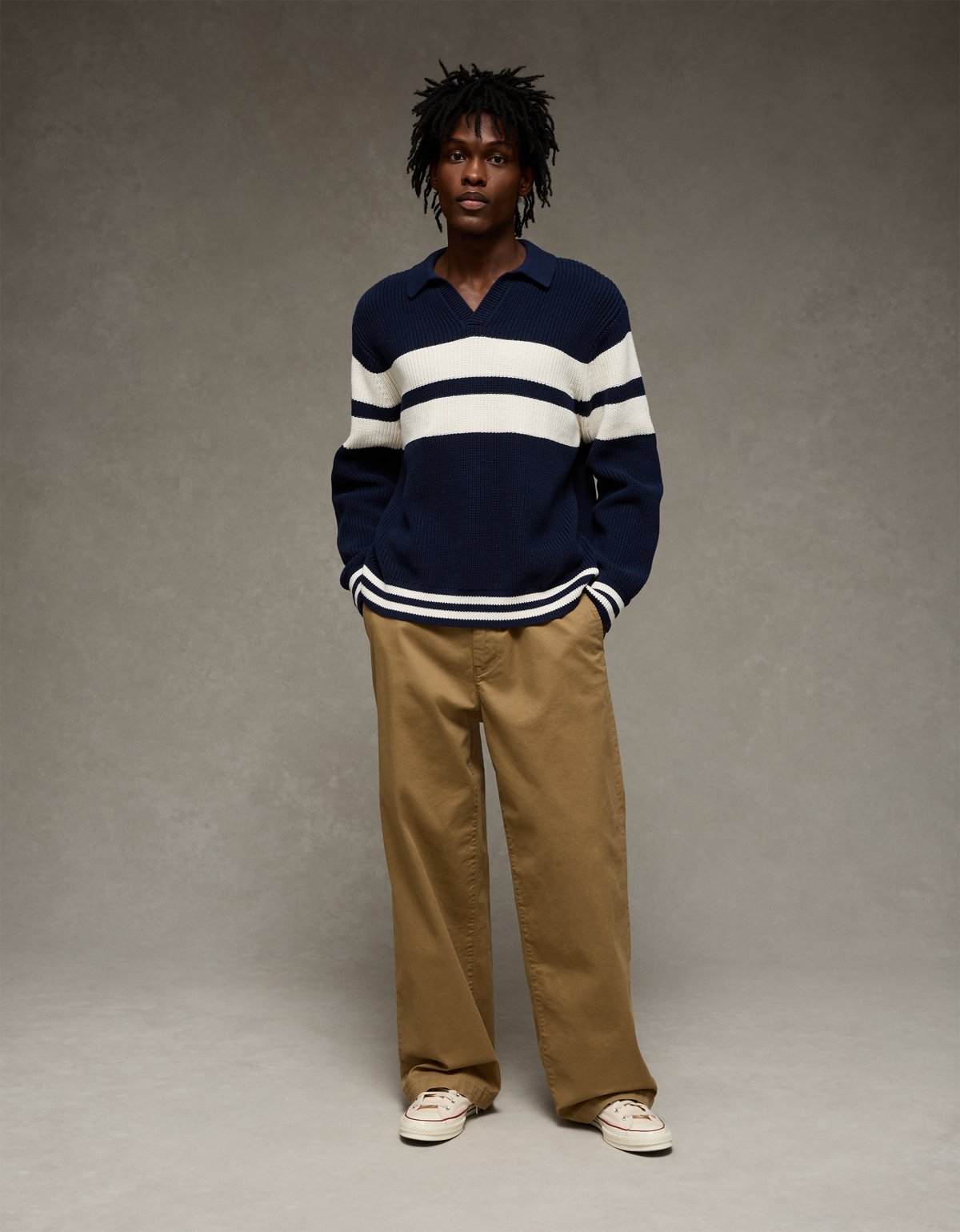 AE Chest Stripe Rugby Sweater - image 5