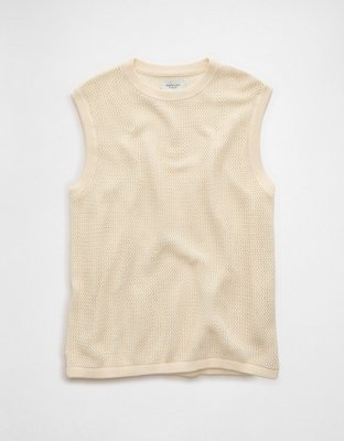 AE Open-Knit Sweater Tank