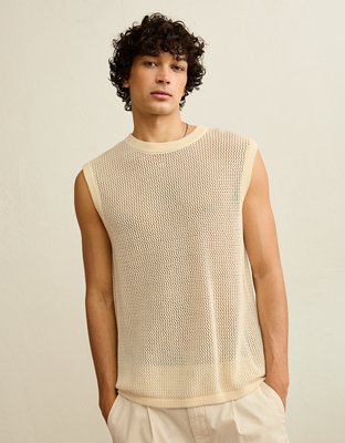 AE Open-Knit Sweater Tank from American Eagle - $44.95