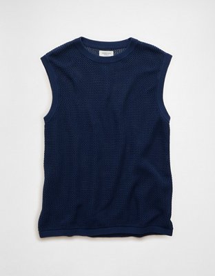 AE Open-Knit Sweater Tank | American Eagle