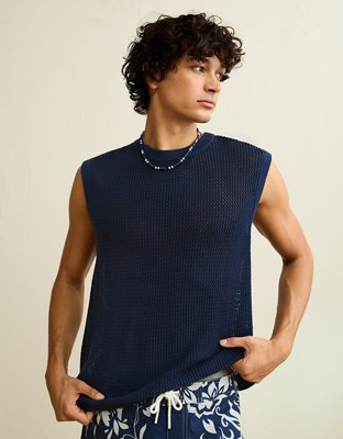 AE Open-Knit Sweater Tank | American Eagle