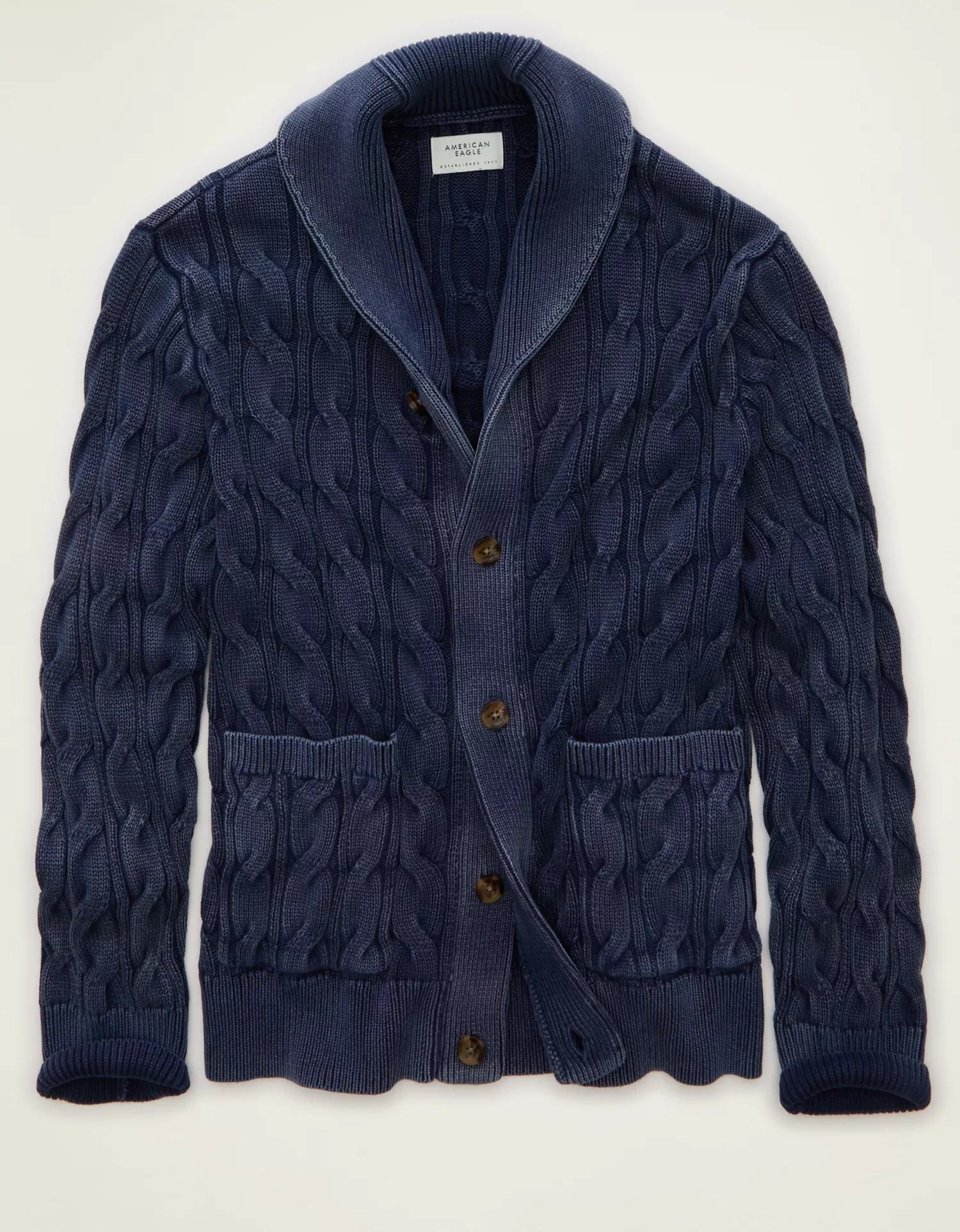 AE Chunky Knit Shawl Cardigan - thumbnail 3