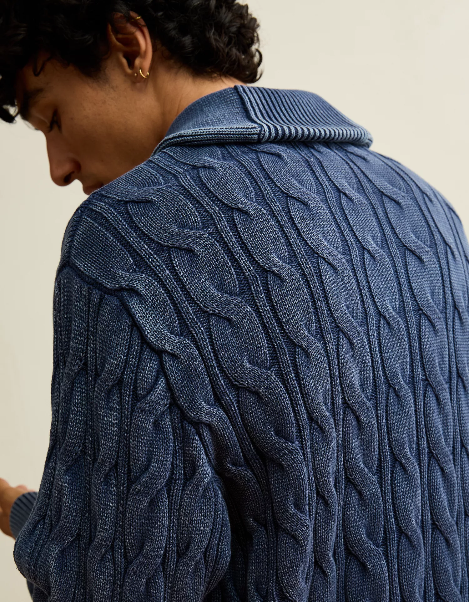 AE Chunky Knit Shawl Cardigan - thumbnail 2