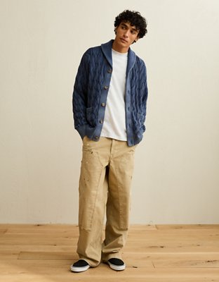 AE Chunky Knit Shawl Cardigan
