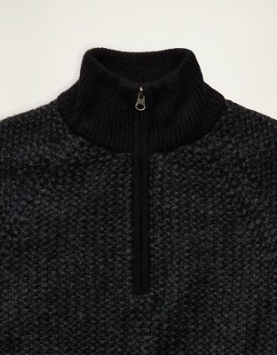 AE Quarter-Zip Textured Sweater