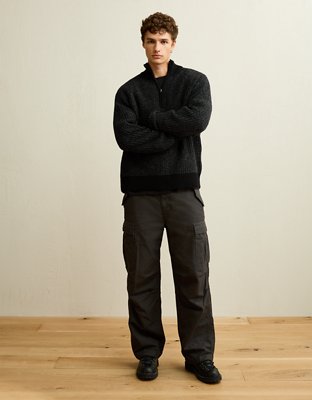 AE Quarter-Zip Textured Sweater