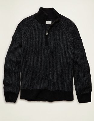 AE Quarter-Zip Textured Sweater