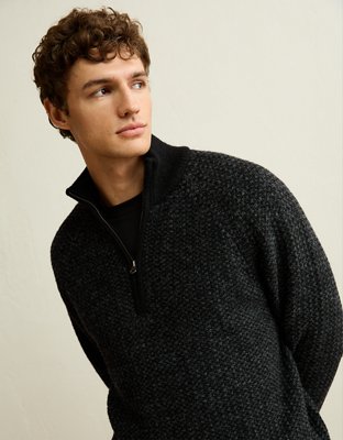 AE Quarter-Zip Textured Sweater