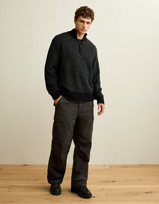 AE Quarter-Zip Textured Sweater