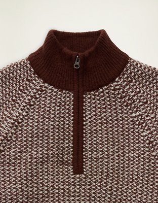 AE Quarter-Zip Textured Sweater
