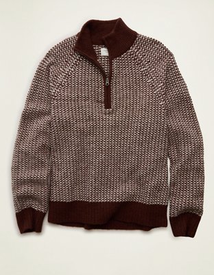 AE Quarter-Zip Textured Sweater