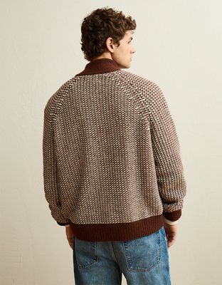 AE Quarter-Zip Textured Sweater