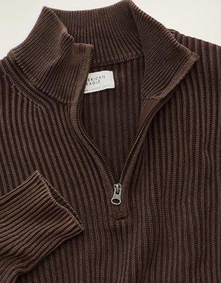 AE Quarter-Zip Fisherman Sweater