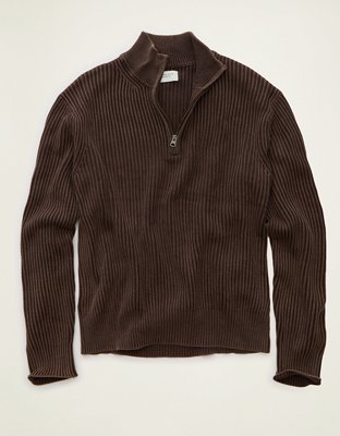 AE Quarter-Zip Fisherman Sweater