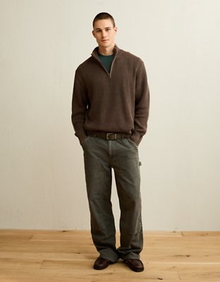 AE Quarter-Zip Fisherman Sweater