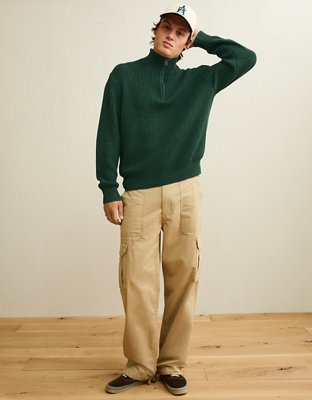AE Quarter-Zip Fisherman Sweater