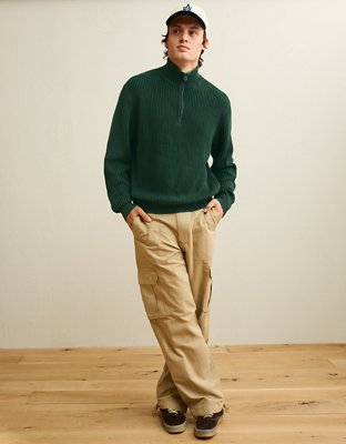 AE Quarter-Zip Fisherman Sweater