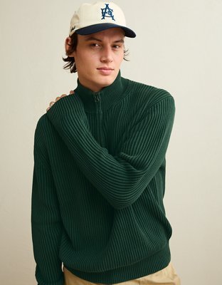 AE Quarter-Zip Fisherman Sweater