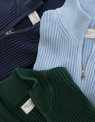 AE Quarter-Zip Fisherman Sweater
