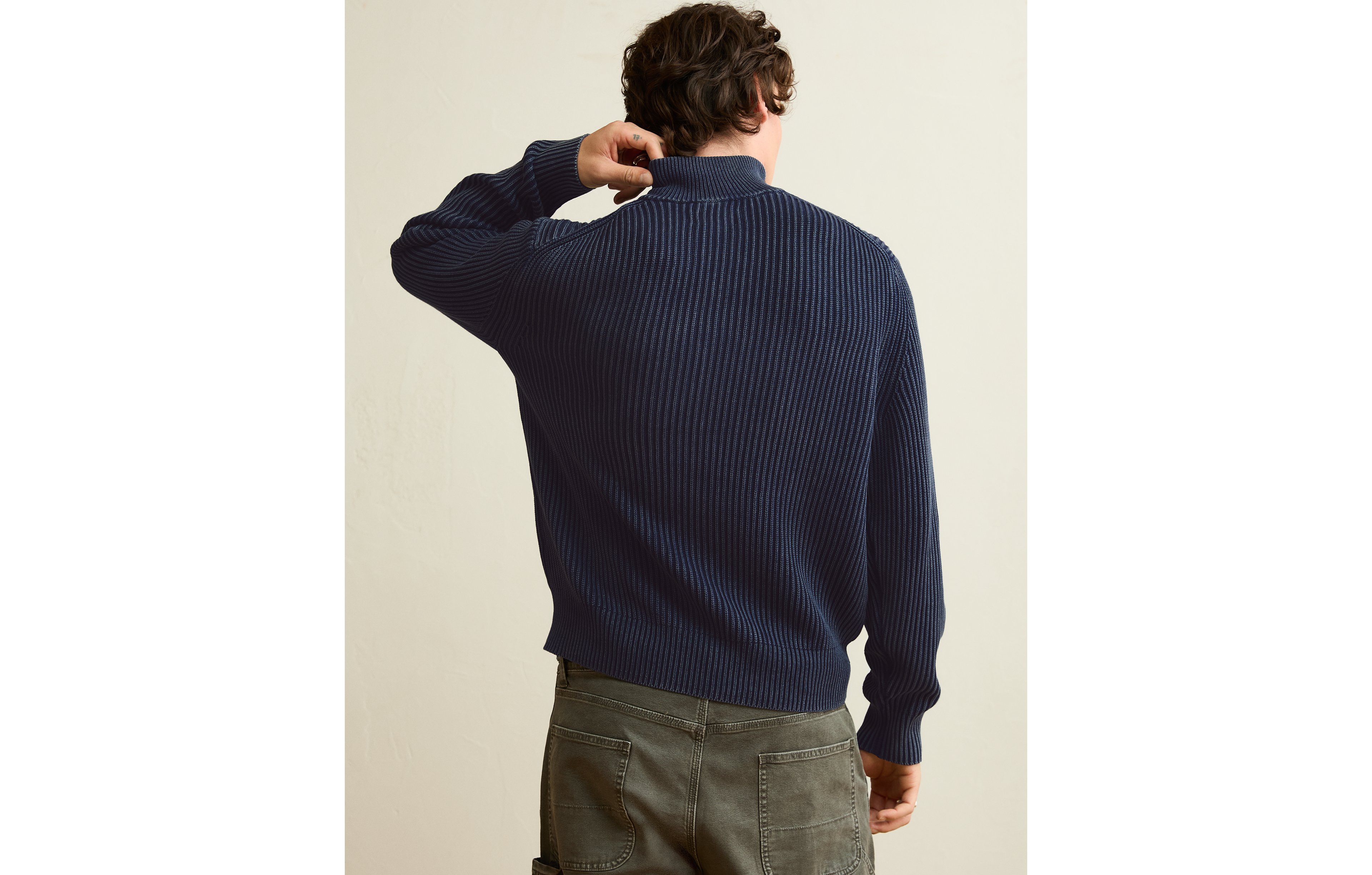 AE Quarter-Zip Fisherman Sweater