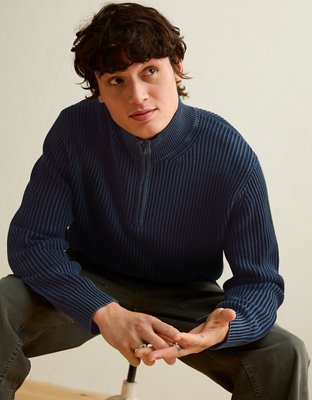 AE Quarter-Zip Fisherman Sweater