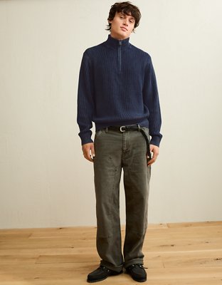 AE Quarter-Zip Fisherman Sweater