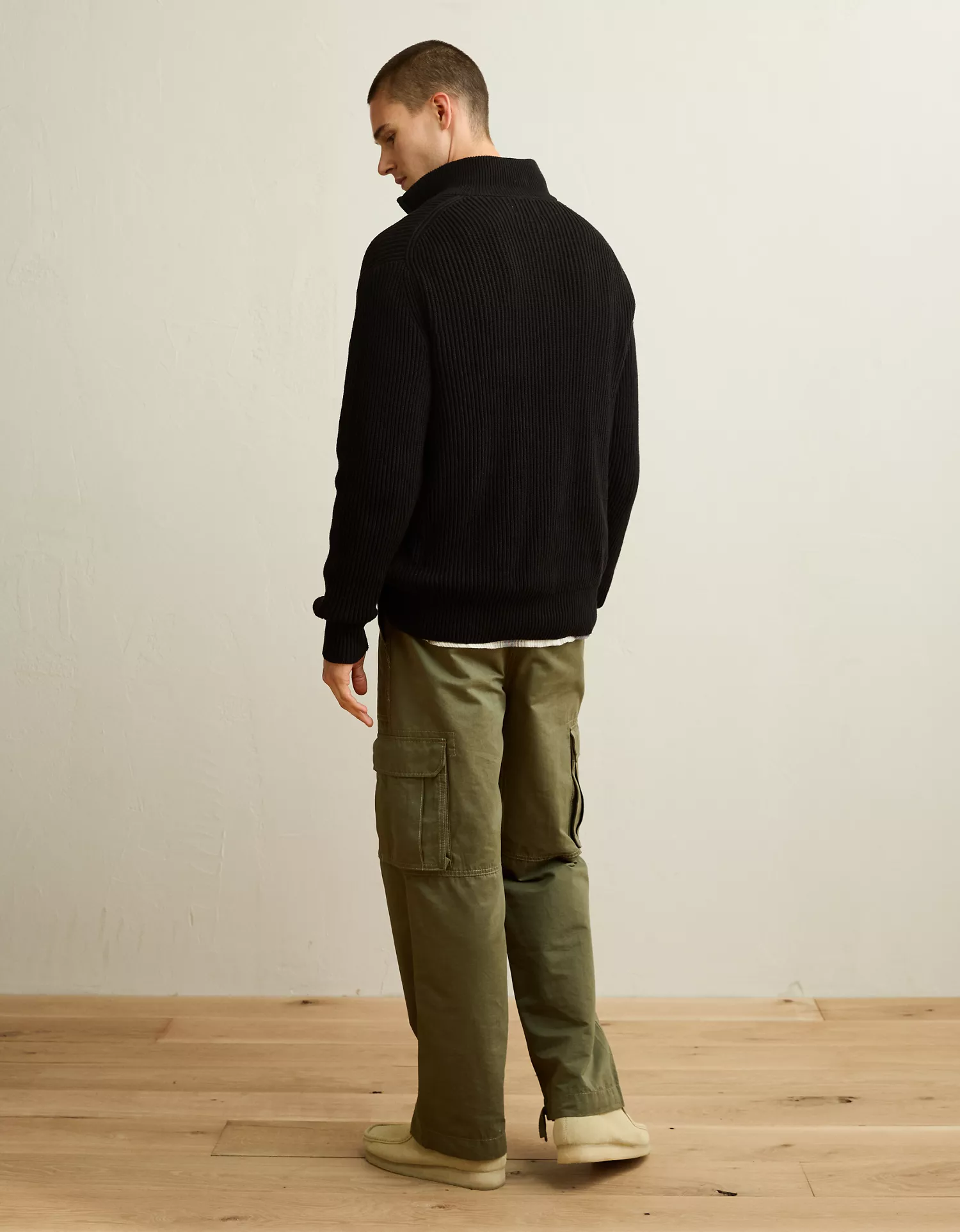 AE Quarter-Zip Fisherman Sweater - thumbnail 9