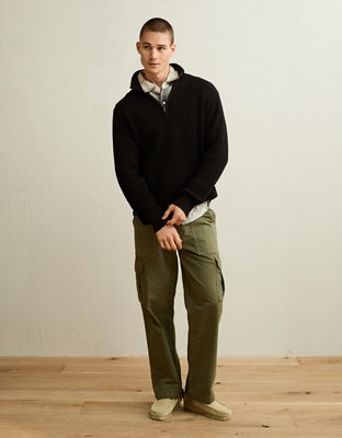 AE Quarter-Zip Fisherman Sweater