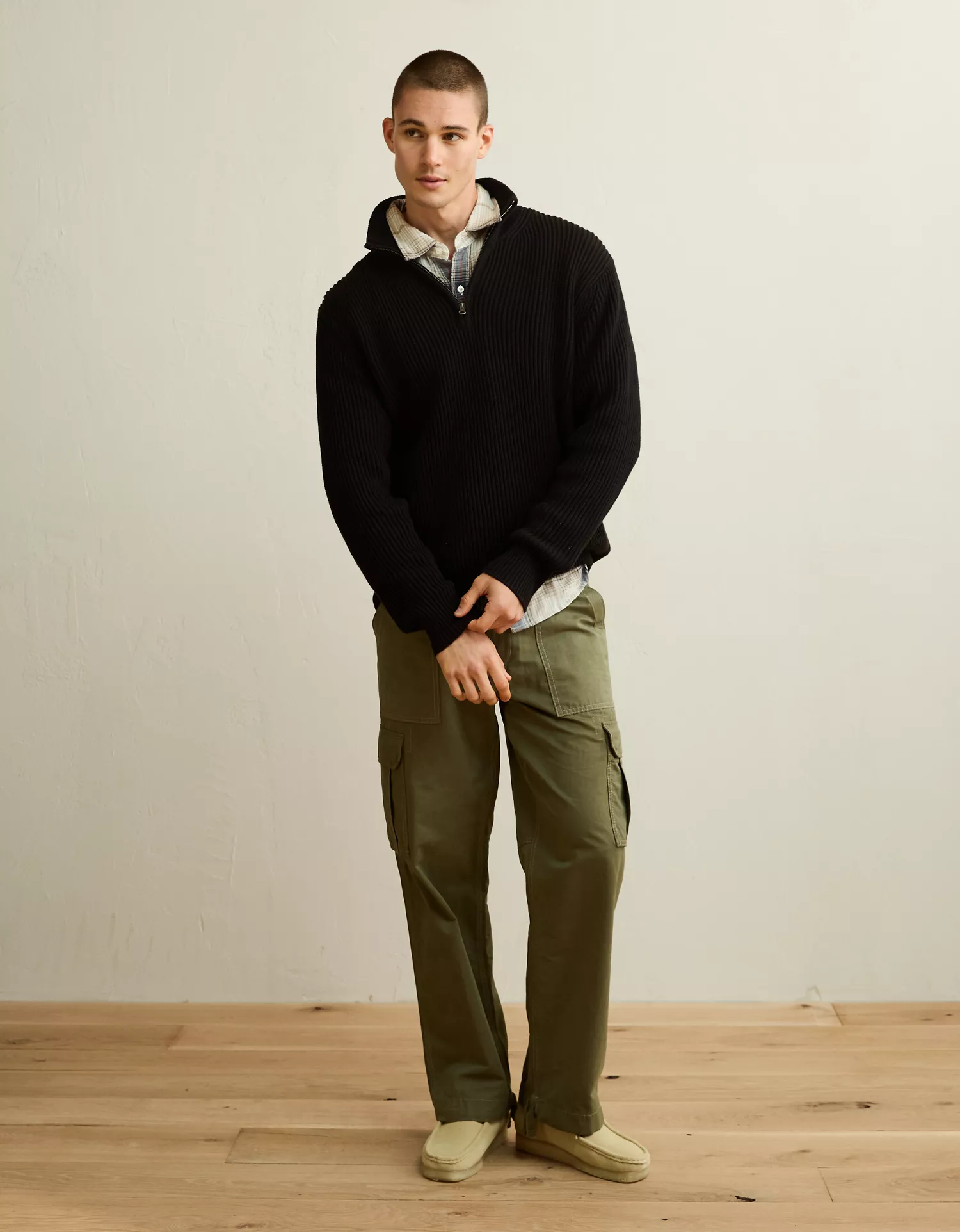 AE Quarter-Zip Fisherman Sweater - thumbnail 8