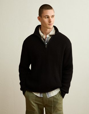 AE Quarter-Zip Fisherman Sweater